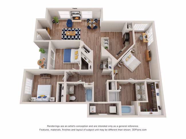 Unit 1073 1193 floor plan